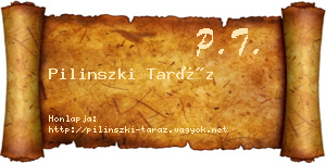 Pilinszki Taráz névjegykártya